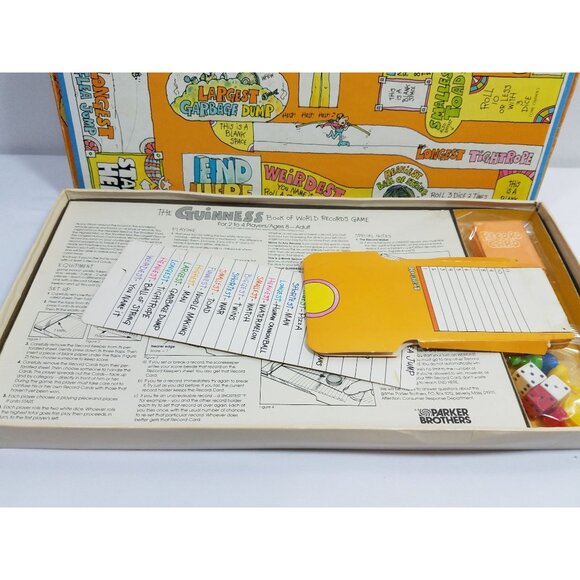 The Guinness Book Of World Records Game By Parker Brothers Complete Vintage - Picture 6 of 16